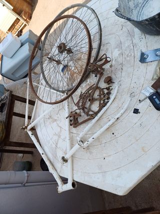 Bicicleta carreras antigua: piezas