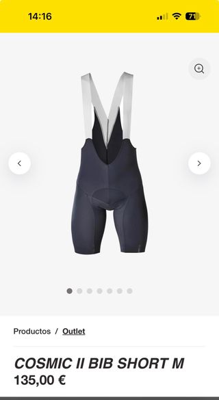 Culotte ciclismo Cosmic, nuevo