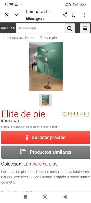 Lampara pie italiana - Moderna