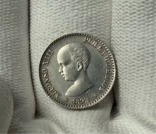 Moneda 50 céntimos 1892 Alfonso XIII