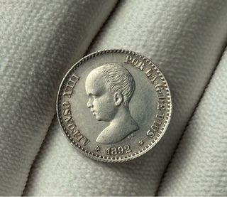 Moneda 50 céntimos 1892 Alfonso XIII