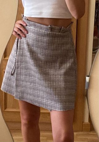 Mini Falda cuadros Zara XS