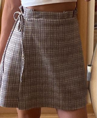 Mini Falda cuadros Zara XS