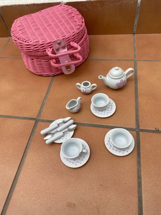 Juego té infantil rosa | Menaje juguete