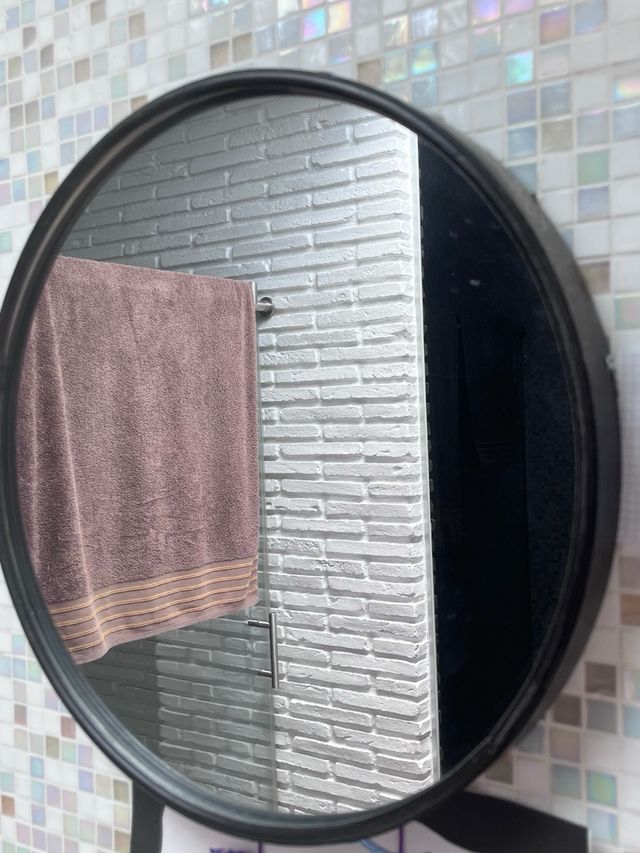 Espejo circular HAMBEL negro