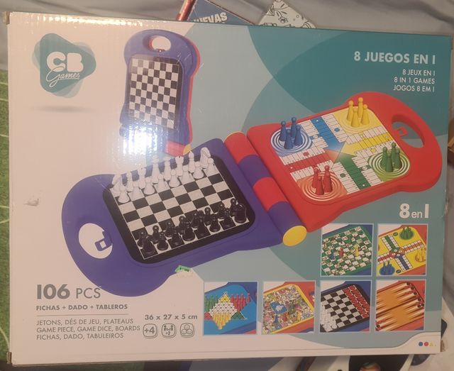 JUEGOS DE MESA PICTUREKA,LINCE,8 EN 1,DADOS..NUEVO