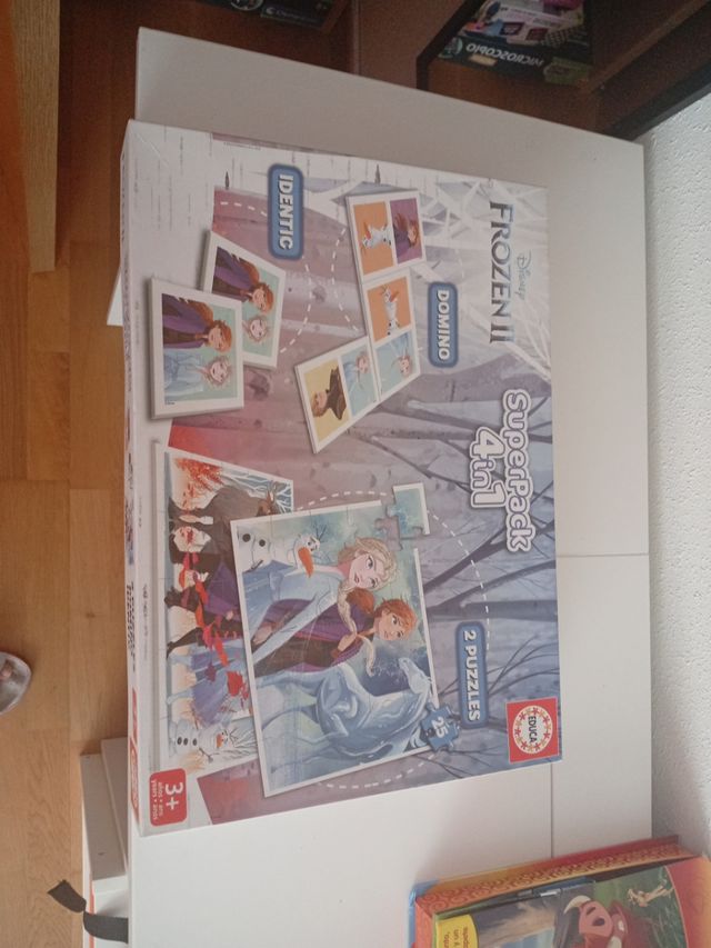 Puzzle, domino y memory Frozen II 4 en 1 Educa