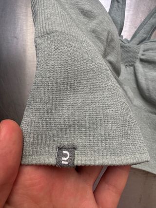 Reggiseno sportivo Decathlon XS - verde azzurro