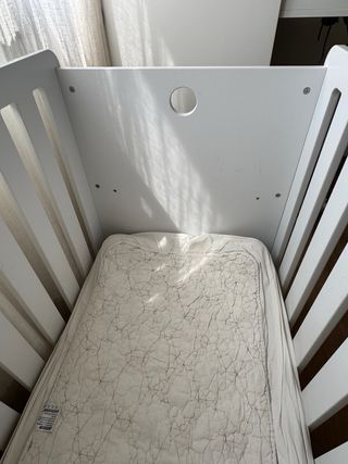 Cuna bebé 120x60cm blanca