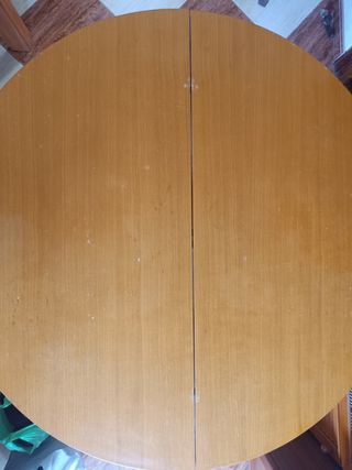 Mesa media luna madera