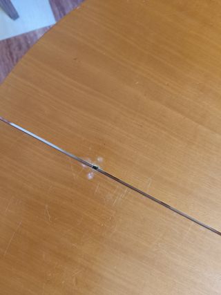 Mesa media luna madera