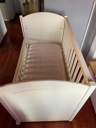 Cuna bebé madera - colchón