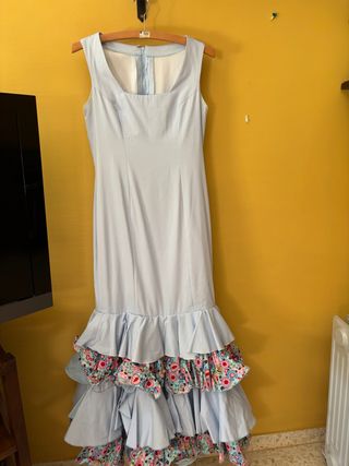 Traje Flamenca Azul 