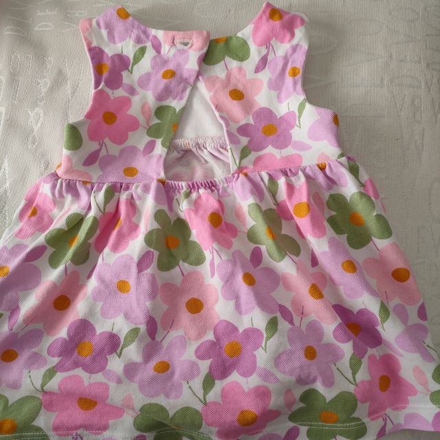 Vestido bebé flores 9-12m(74-80cm )