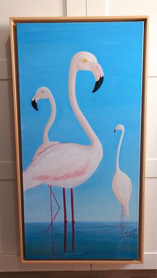 3 Flamencos - Cuadro acrílico