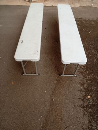  Panchine pieghevoli portatili 180x25x4cm.