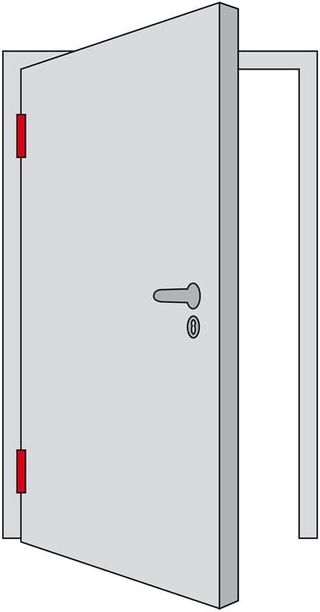 ABUS 122354 - Placa para empujar para puertas
