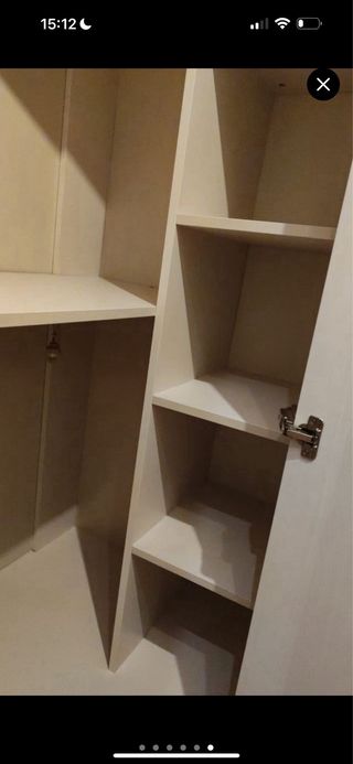 Armario ropero madera beige