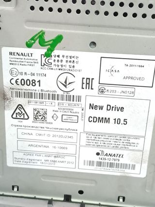 SISTEMA AUDIO / RADIO CD RENAULT MEGANE III GRANDTOUR (KZ0/1