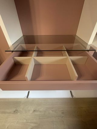 Vestidor blanco y rosa - Armario modular