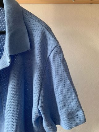 Camisa Polo Azul - Talla S