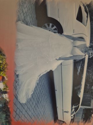 Vestido novia blanco - Talla L