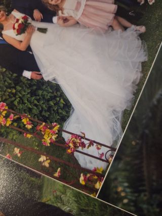 Vestido novia blanco - Talla L