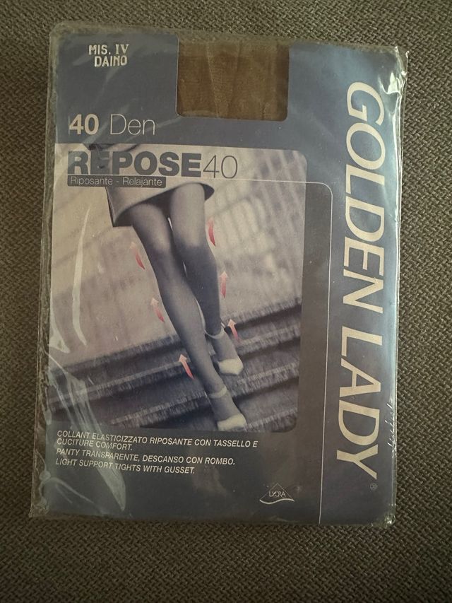 Collant Golden Lady 40 den - Marroni