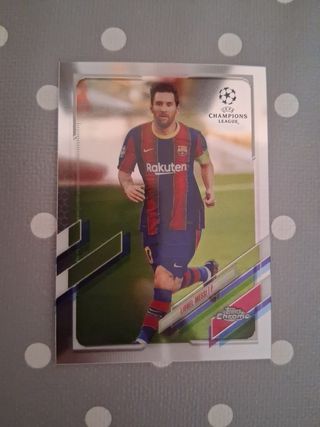 Messi Barça TOPPS CHROME CHAMPIONS LEAGUE NUMERO 1