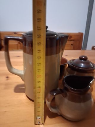 Set caffettiera ceramica anni '80