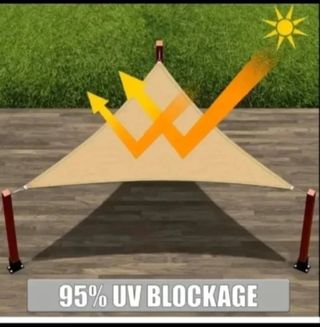 3 Toldos Vela Triangular 3X3X3 Impermeable