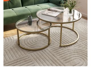Tavolini vetro oro - Set 2
60* cm e 80cm