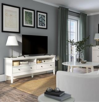 Mueble TV IDANÄS IKEA - Blanco
