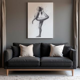 Cuadro personalizado estilo line art