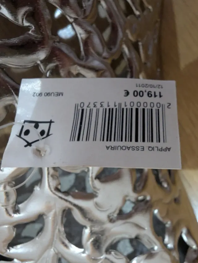 Apliques grandes de pared árabes metal plata x 2