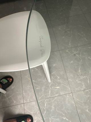 Mesa cristal moderna cocina / comedor 