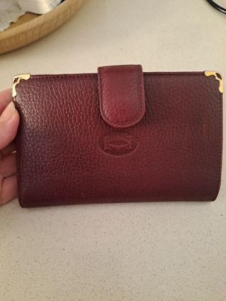 Portafoglio Cartier vintage rosso