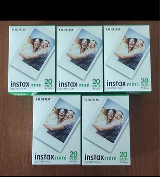 Fujifilm Instax Mini: 5 paquetes x 20 fotos