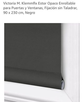 Estor Enrollable Opaco Victoria M. - Negro