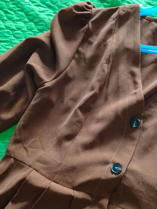 Vestito lungo marrone Shein mai utilizzato