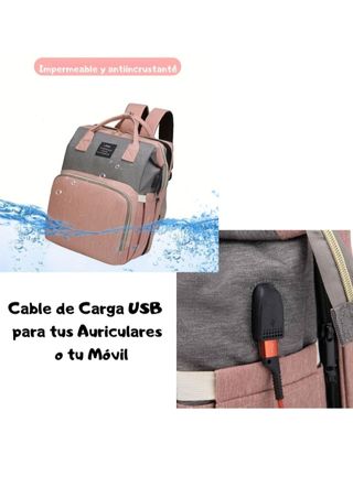 Mochila cambiador bebé - LAND _Gris