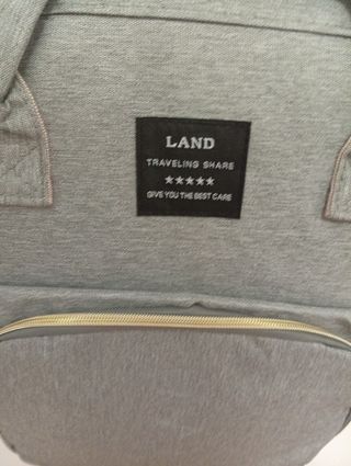 Mochila cambiador bebé - LAND _Gris