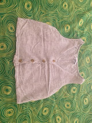 Chaleco botones de rayas talla XS