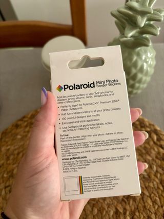 Polaroid mini photo border stickers