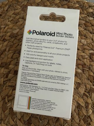 Polaroid mini photo border stickers