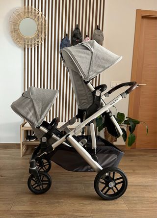 UPPAbaby Vista V2 gemelar gris