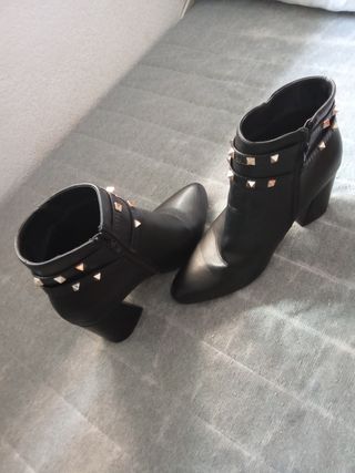 Botines negros mujer | Tacón