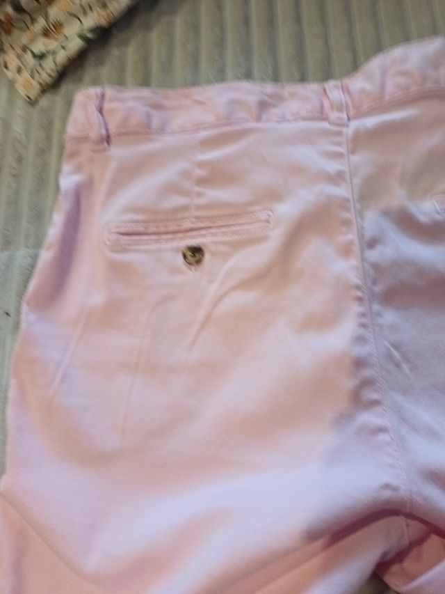Pantalones Zara rosa con elástico