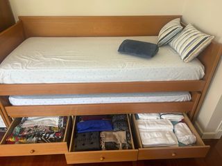 Cama nido de haya maciza