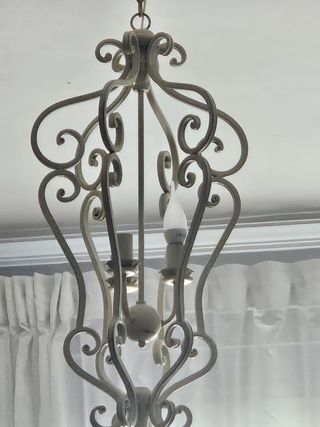 Lampara techo vintage metal